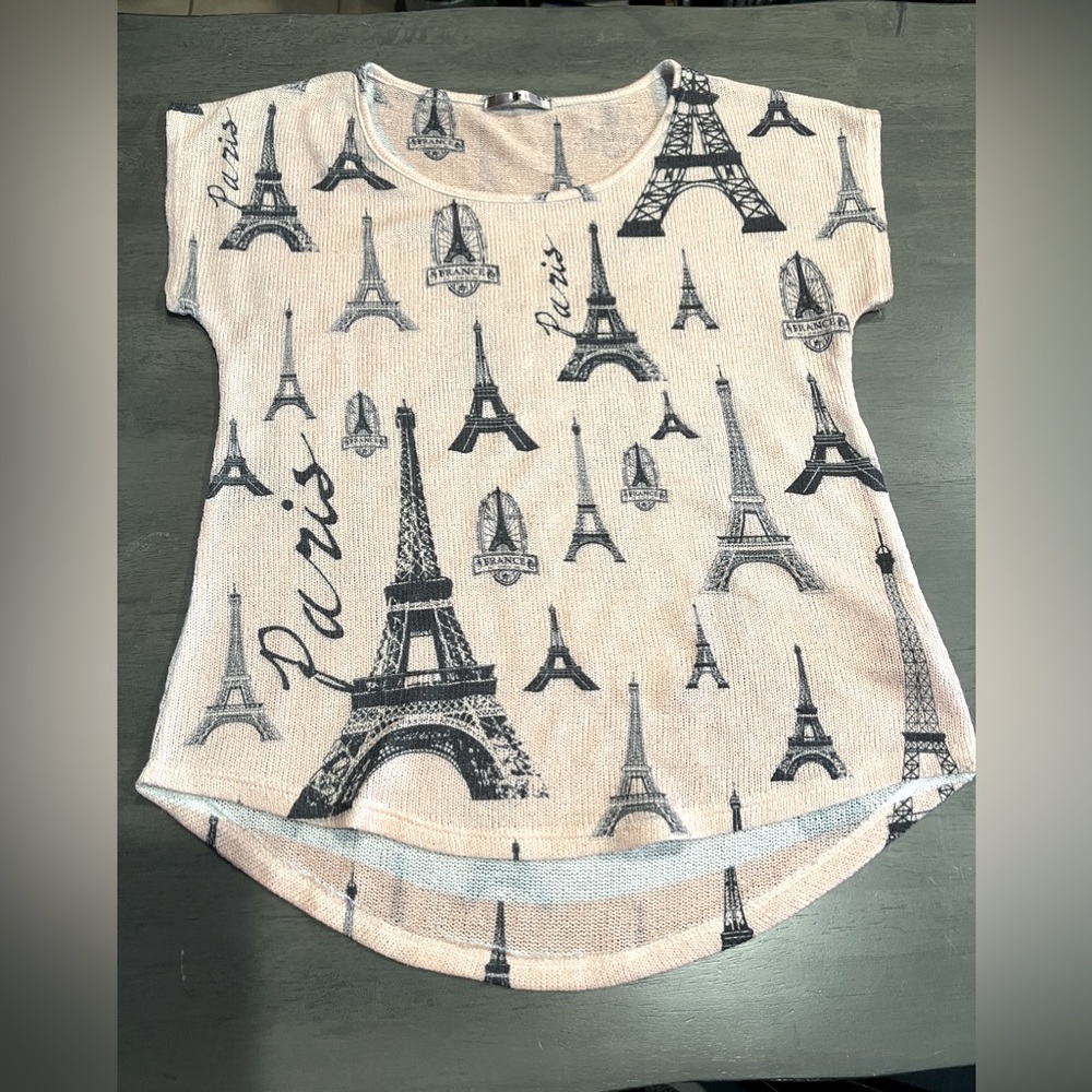 Paris light sweater-like pinkish top